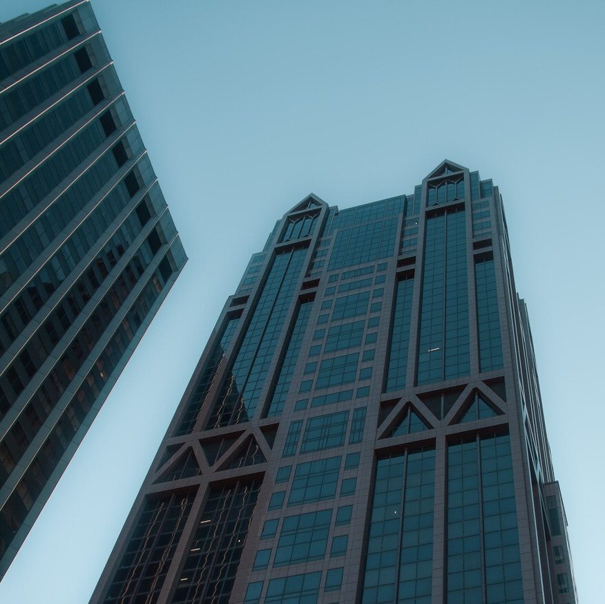 Melbourne skyscraper with geometric details