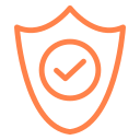 Orange security icon